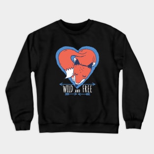 fox lover awesome design Crewneck Sweatshirt